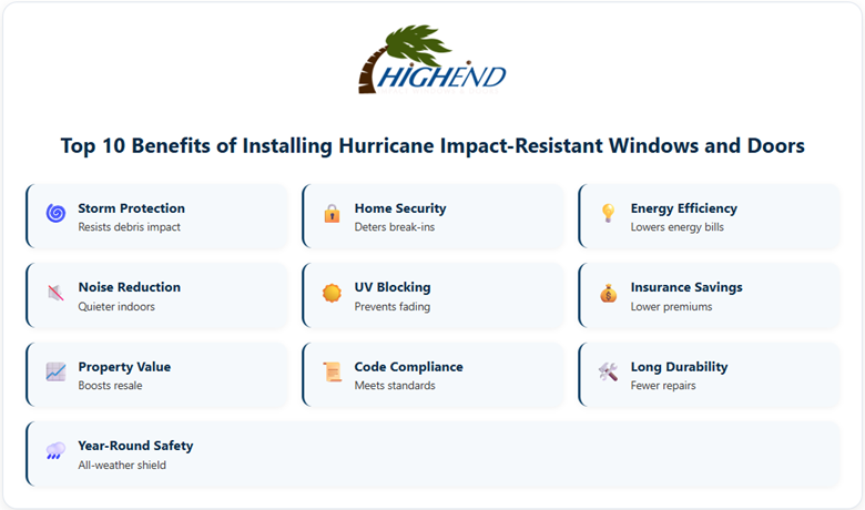 10 Benefits of Installing Hurricane Windows and Doors 10 Benefits of Installing Hurricane Windows and Doors