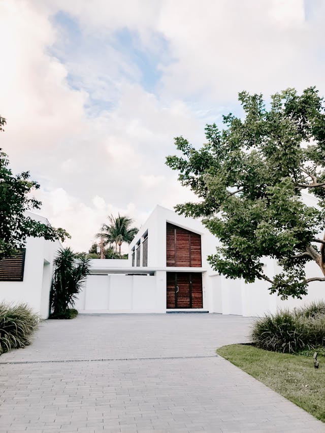a modern home with impact resistant windows